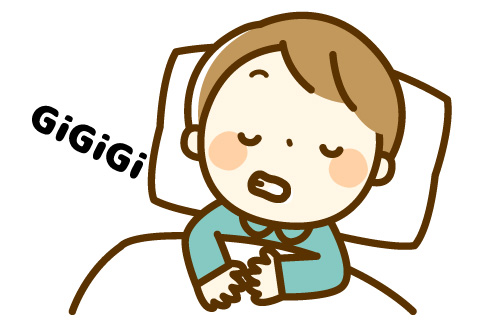 子どもの歯ぎしりイメージ